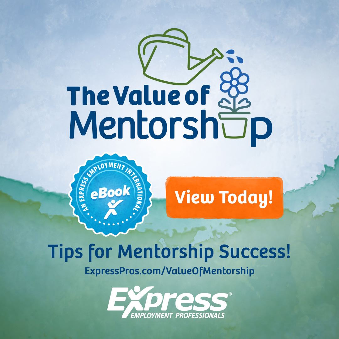 The Value of Mentorship logo for Express Employment Professionals