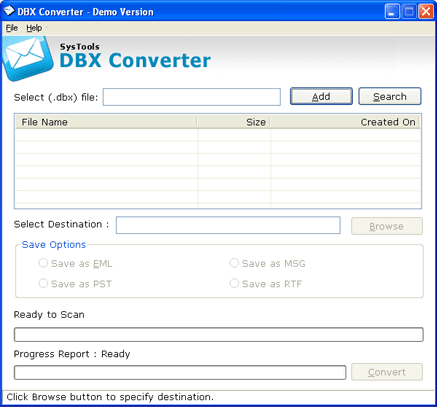 Convert DBX Files to PST 3.3